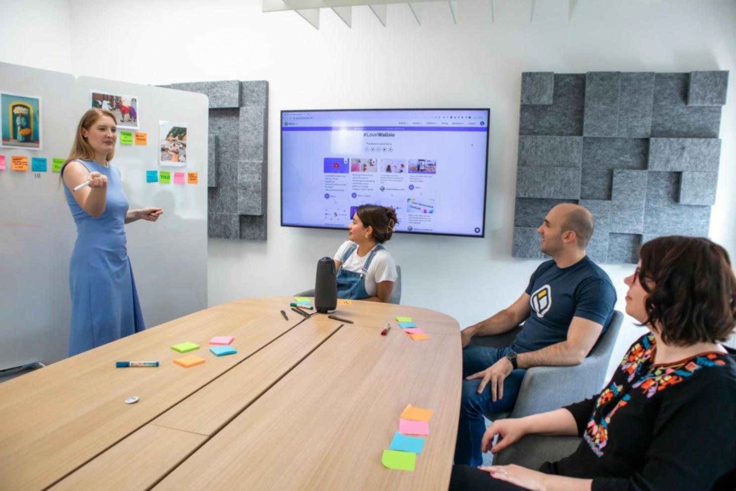 Financial planning workspace with calculator and budget sheets